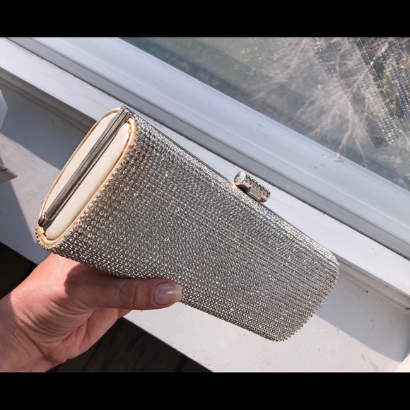 Diamond silver clutch - Picture 3 of 5